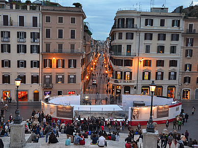 Blick von der Spanischen Treppe, Italienisch Sprachreisen für Erwachsene