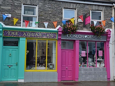 Buntes Shopping in Cahersiveen, Englisch Sprachreisen für Schüler