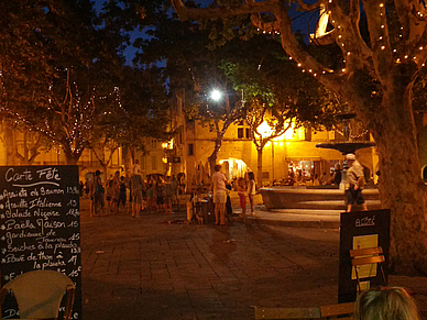 Abendliche Stimmung in Montpellier, Französisch Sprachreisen für Erwachsene