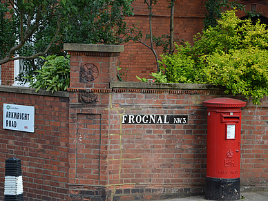 Straßenecke in London Hampstead, Englisch Sprachreisen für Schüler