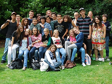 Schülergruppe in Hampstead, Schüler Sprachreisen London