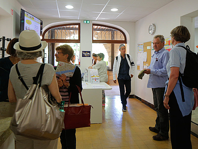 Eingangsbereich der Sprachschule in Aix-en-Provence, Business Sprachentrainings Französisch