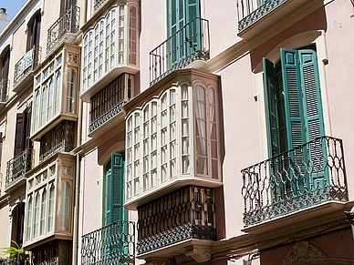 Wohnhaus in Málaga, Spanisch Sprachreisen für Erwachsene Málaga