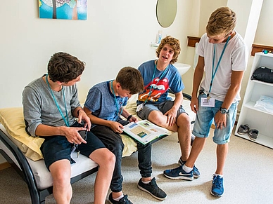 Beispiel Zimmer Collège Saint-Roch, Sprachreisen für Schüler Belgien