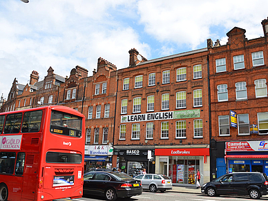 Schulgebäude, Englisch Sprachschule London Camden