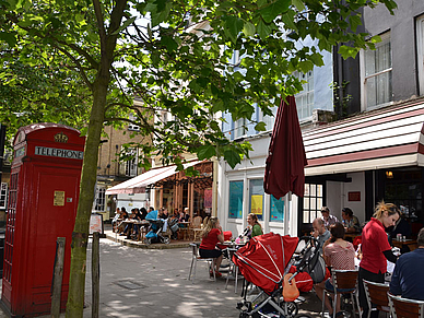 Nachbarschaft in London Hampstead, Englisch Sprachreisen für Schüler