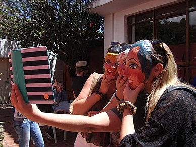 Maskenworkshop, Spanisch Sprachschule Quito