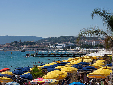 Strandpromenade von Cannes, Französisch Sprachferien für Schüler 