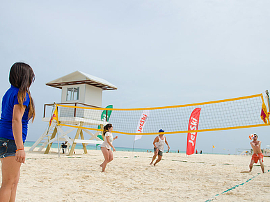 Beachvolleyball in Playa del Carmen, Spanisch Sprachreise nach Mexiko