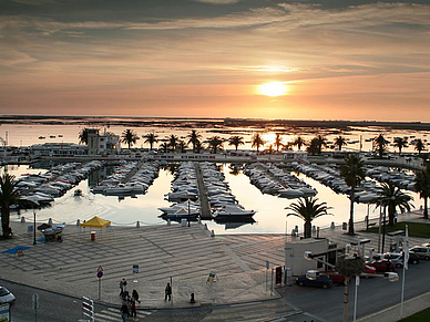 Hafen von Faro, Portugiesisch Sprachreisen für Erwachsene Portugal