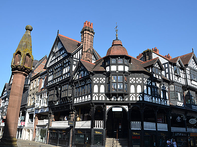 Fachwerk in Chester, Englisch Sprachreisen für Schüler