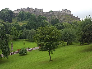 Princes Street Garden Edinburgh, Business Englisch Sprachreise Schottland