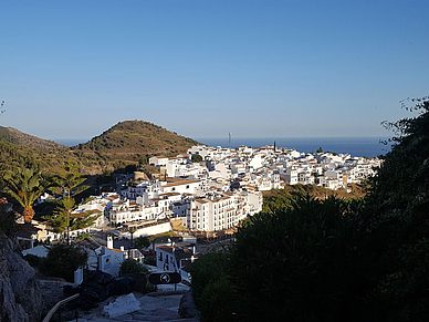 Blick über das weiße Dorf, Sprachreisen nach Nerja