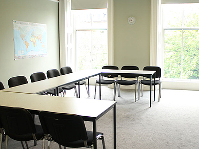 Klassenzimmer der Englisch Sprachschule Glasgow