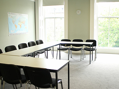 Klassenzimmer der Englisch Sprachschule Glasgow