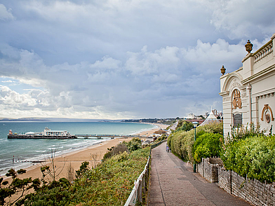 Bournemouth Promenade, Englisch Sprachreisen für Erwachsene