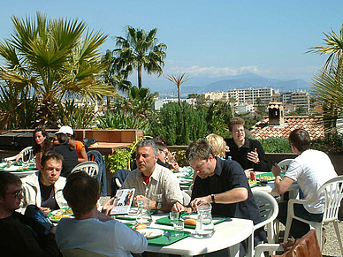 Dachterrasse, Französisch Sprachschule Antibes