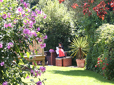 Lernen im Garten, Englisch Sprachschule Torquay