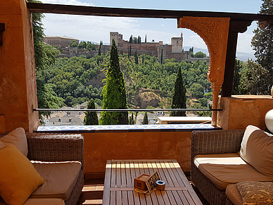 Ausblick auf die Alhambra, Spanisch Sprachreisen für Erwachsene