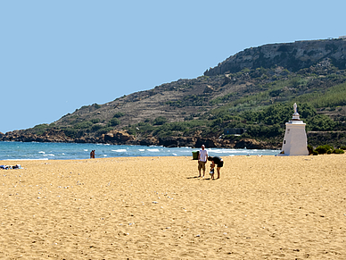 Strand bei St. Julians, Sprachreisen Malta Business Englisch