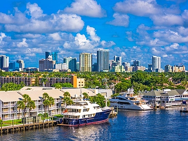 Blick vom Intercoastal Waterway - Englisch Sprachreisen Fort Lauderdale 