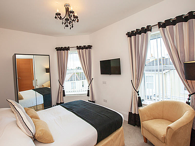 Premium Apartment Zimmer Beispiel, Torquay Sprachreisen