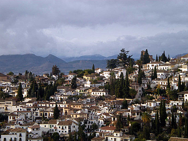 Ausblick über Granada, Spanisch Sprachreisen für Erwachsene Spanien