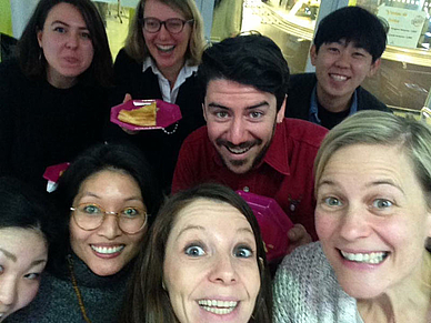 Gruppenselfie, Französisch Sprachschule Straßburg