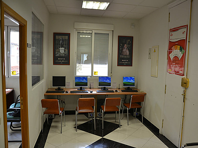 Computerraum, Spanisch Sprachschule Madrid